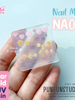 NA 06 Cutie Icon / Nail Decoration Mold / Clear Mold for UV Resin / Thickness 0.3 - 0.5 mm / Silicone Mold