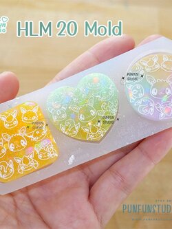 HLM 20 / Hologram Mold / Use with Epoxy resin / Silicone Mold
