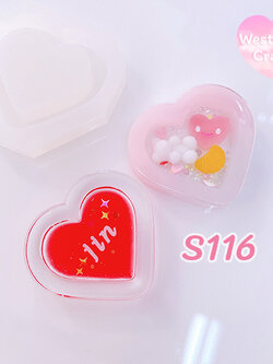 แม่พิมพ์ซิลิโคน SHAKE S116 หัวใจ แบบกลวง