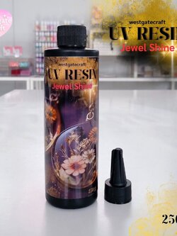 ยูวีเรซิ่น UV Resin สูตร Jewel Shine 250 กรัม ใสมาก ทนเหลือง กลิ่นต่ำสบายจมูก