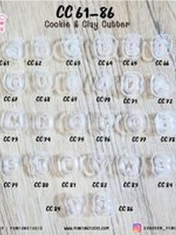 ตัวกดคุกกี้ กดดินปั้น CC 61-86 A-Z Mini Cookie and Clay Cutter Set