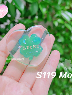 แม่พิมพ์ซิลิโคน Four- Leaf Clover in Heart Shaker Mold S119