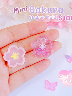 แม่พิมพ์ซิลิโคน Mini Sakura Shaker Mold S106