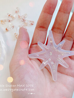 แม่พิมพ์ซิลิโคน Shaker S071 ประกายดาว