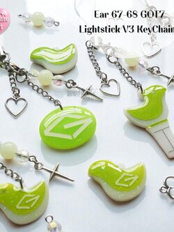 พวงกุญแจ Kpop Ear 67-38 Lightstick V3 / พวงกุญแจเรซิ่น Got / Handmade