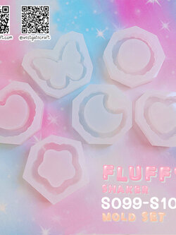 แม่พิมพ์ซิลิโคน Fluffy Shaker S099-S104 Set