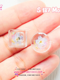 แม่พิมพ์ Shaker S187 Circle & Square Tiny Shaker Mold / แม่พิมพ์ขนาดเล็ก / UV Resin Mold / แม่พิมพ์ต่างหู / แม่พิมพ์จี้