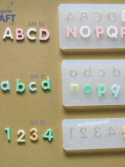 แม่พิมพ์ตัวอักษร AM10-12 Mold / Height 0.7-1 cm