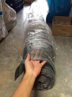 แสลนเทาเงิน แสงผ่านได้ 50%