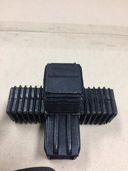 ข้อต่อสี่ทางฉาก ลูกเต๋า 4 ทาง ขนาด 1 นิ้ว