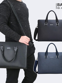 กระเป๋าสะพายข้าง Crossbody Bags กระเป๋าผู้ชาย กระเป๋าใส่ไปทำงาน ใส่ A4, หนังสือ, iPad ได้ A081