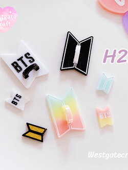 แม่พิมพ์ซิลิโคน H22 ตัวแขวน Logo Bts