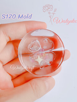 แม่พิมพ์ซิลิโคน Four- Leaf Clover in Heart Shaker Mold S120