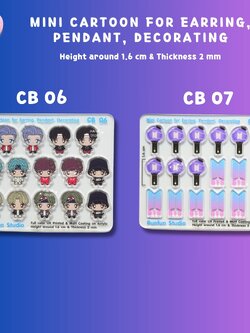 Mini Cartoon อะคริลิค TinyTAN CB 06-07 / UV Print on Acrylic / อะคริลิคปริ้น