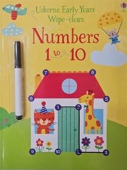 หนังสือ Usborne ชุด Wipe clean หนังสือเช็ดทำความสะอาดได้ พร้อมปากกา