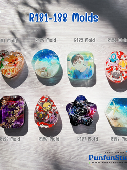 R181-188 Classic Shape Molds / Basic Shape / Epoxy Resin Mold / Silicone Mold