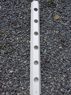 รางปลูก 1 เมตร มีฝาปิดหัวท้าย พร้อมเจาะหลุมปลูก 6 หลุม