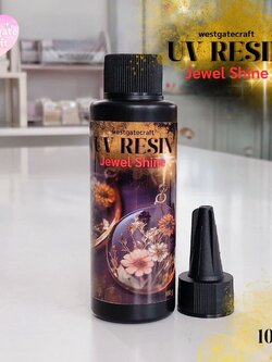 ยูวีเรซิ่น UV Resin สูตร Jewel Shine100 กรัม ใสมาก ทนเหลือง กลิ่นต่ำสบายจมูก