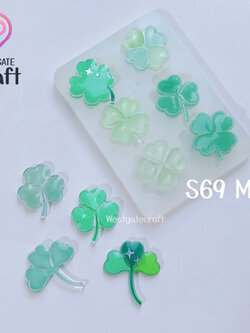 แม่พิมพ์เรซิ่น Three & Four Leaf Clover Mold S69