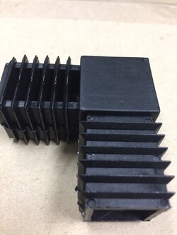 ข้อต่อสองทางฉาก ลูกเต๋า 2 ทาง ขนาด 1 นิ้ว ข้อต่อข้องอ 90 องศา