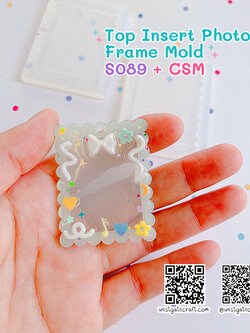 แม่พิมพ์ซิลิโคน SHAKE S089 Top Insert Photo Frame Mold + CSM