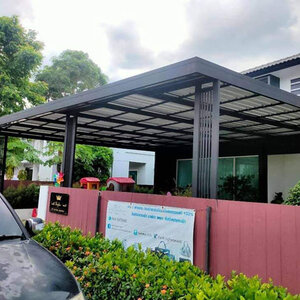 บริการต่อเติมโครงหลังคาเมทัลชีท แข็งแรง ทนทาน
