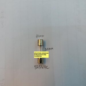 ฟิวส์แก้ว125V