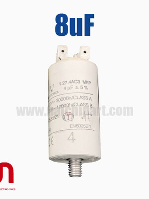 ฟิล์มคาปาซิเตอร์ 8uF 1.27.4AC3 MKP AV ARCOTRONICS 420V 470V
