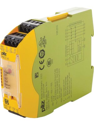 Safety Relay , 750104 , PNOZ S4 24VDC , PILZ