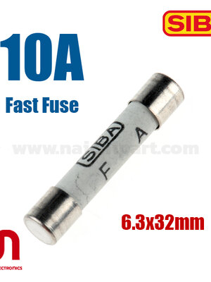 SIBA , 10A 600V , 6.3 x 32mm , Fast Fuse
