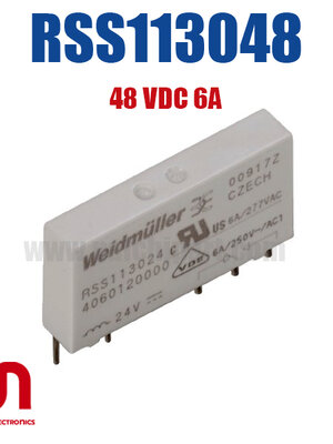 รีเลย์ RSS113048 , Weidmüller , 48 VDC 6A