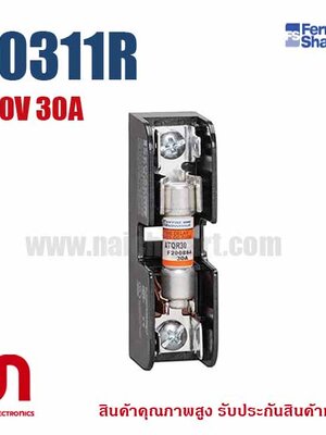 ฐานฟิวส์ Mersen Ferraz , 30311R , Fuse Holders 600V 30A Class 1-pole