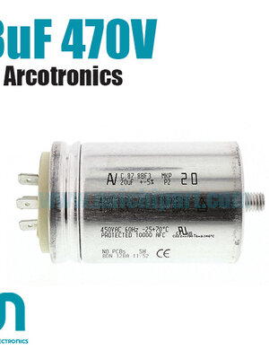 AV ARCOTRONICS C.87.8BF3 MKP 3uF 400-470V