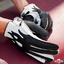 Hell way Glove ลายไฟสีดำ หนังกวาง (กรุณาสอบถามไซส์ก่อนสั่งซื้อ)