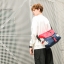 กระเป๋าสะพายข้างผู้ชาย เนื้อผ้า Oxford Spinning กันน้ำสีดำ รหัส A014