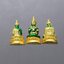 พระพุทธมหามณีรัตนปฏิมากร เนื้อเงินกาหลั่ยทอง ลงยาเขียว ขนาดสูง 1.8 ซ.ม.พิธีมหาพุทธาภิเษก ณ พระอุโบสถวัดพระศรีรัตนศาสดาราม พ.ศ.2538 พร้อมตลับเดิม