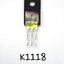 ขาย 2SK1118 ตัวถัง TO220F MOSFET มอสเฟต 2S K1118 ยี่ห้อ ราคา ตัวละ . . . . หน่วย บาท