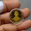 เหรียญกษาปณ์ชนิดราคา 1 บาท เนื้อนิเกิล ชุบทอง ขัดเงา พ่นทราย ที่ระลึกพระราชพิธีกาญจนาภิเษก ปี2539 ไม่ผ่านใช้