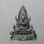 พระพุทธชินราช ภปร. รุ่นเพราะแผ่นดินนี้ คือ แผ่นดินเกิด ลอยองค์ เนื้อเงินรมดำ ปี 2548 พร้อมกล่องเดิม ตลับเดิม