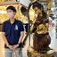 รูปหล่อพระแม่ธรณีบีบมวยผม (ใหญ่)