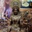 รูปหล่อ พระแม่ทุรคาทรงราชสีห์ หน้าตัก 9 นิ้ว (พระแม่อุมาขี่สิงโต)