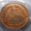 เหรียญอัฐ ทองแดงตรา จ.ป.ร.-ช่อชัยพฤกษ์ จ.ศ.1236 เกรด AU Detail PCGS