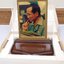 พระบรมฉายาลักษณ์ ทองคำแท้ ที่ระลึก กาญจนาภิเษก แผ่นทองคำ 97.66% ขนาด10*13 เซน ปี 2539 พร้อมแท่นวางและกล่องเดิม