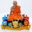 พระบูชา(ตั้งหน้ารถ) รุ่นรวยโชคลาภ 100 ปี เนื้อเรซิ่น เพ้นเสมือนจริง มังกรทอง ปี่เซี่ยน้ำ ไฟ หลวงพ่อพัฒน์ วัดห้วยด้วน โคท 506