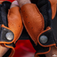 Hellway Glove ครึ่งนิ้วหนังกวางแท้ สีส่ม-ดำ (กรุณาสอบถามไซส์ก่อนสั่งซื้อ)