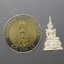 พระแก้ว 75 พรรษา รัชกาลที่9 เนื้อเงิน พิมพ์เล็ก ขนาดสูง 2.5 เซน ปี2545 พร้อมกล่องเดิม