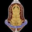 เหรียญท้าวเวสสุวรรณโณ ท้าวหิรัญพนาสูร เนื้อเงินหน้ากากทองคำลงยาสีแดง รุ่น 1 พุทธศักราช 2565