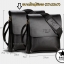 กระเป๋าสะพายข้างผู้ชาย กระเป๋าผู้ชาย POLO VIDENG ของแท้100% ใส่ไปทำงาน ใส่ไปเที่ยว [CODE : P001] แนวตั้ง