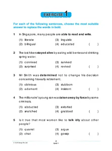 SAP_PRIMARY LEVEL Vocabulary & Usage Book 6 แบบฝึกหัดภาษาอังกฤษสำหรับ ...