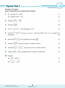 แบบฝึกหัดเสริมคณิตศาสตร์สำหรับม.3 Secondary 3 Mathematics Tutorial 3A ...
